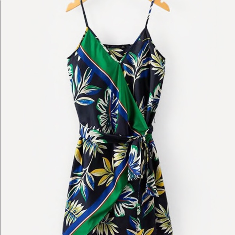 Printed Wrap Dress